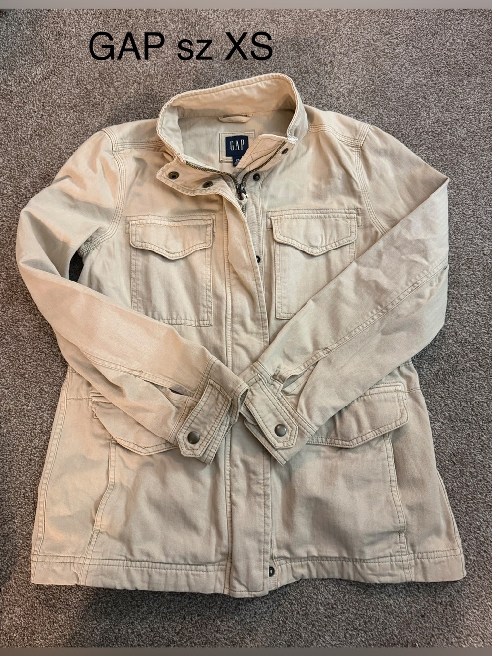 GAP Tan Utility heavy Jacket Sz XS
